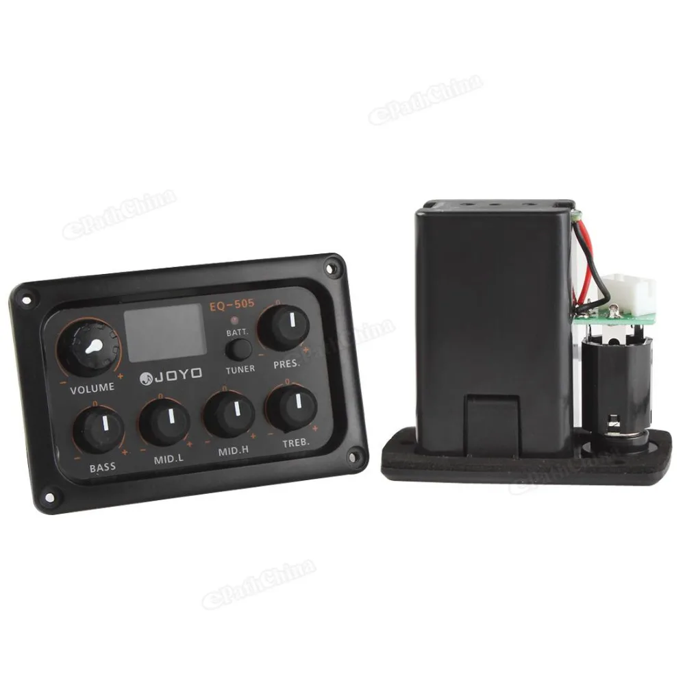 JOYO EQ 505 цифровая 5 полосная гитара с эквалайзером пикап Preamp & тюнер ЖК дисплей