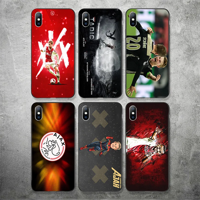 Чехол для телефона Yinuoda Ajax Team Frenkie de Jong i Phone Case Shell DIY Рисунок мягкий TPU чехол X XR XS MAX 7