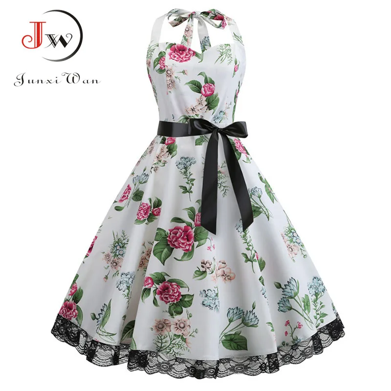 Кружевное лоскутное сексуальное платье с лямкой на шее женское летнее винтажное