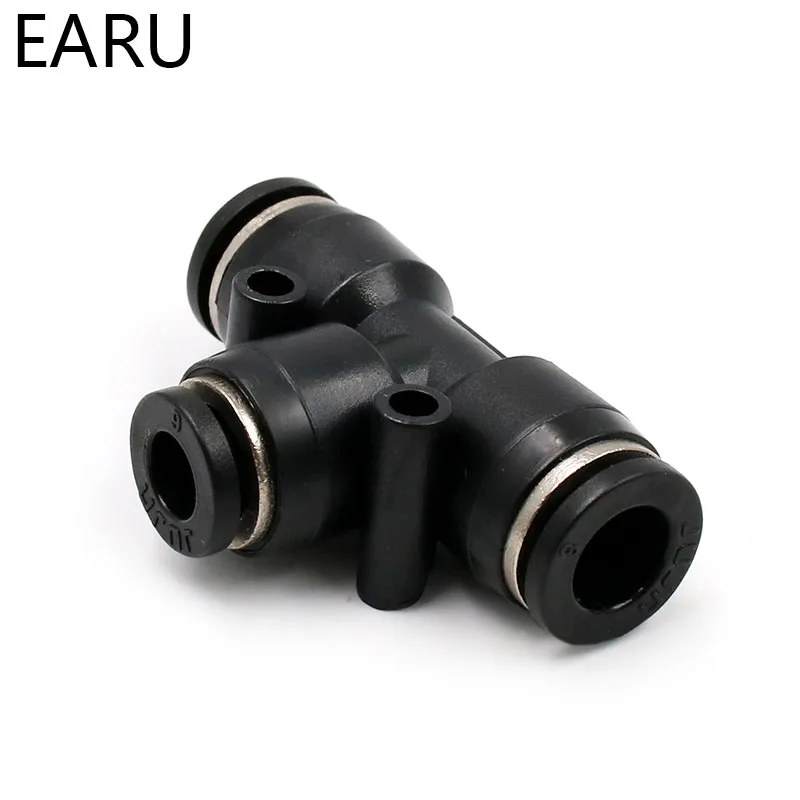 Каждый пневматический Тройник 3 способа соединитель для шланга PEG Push In Air Gas