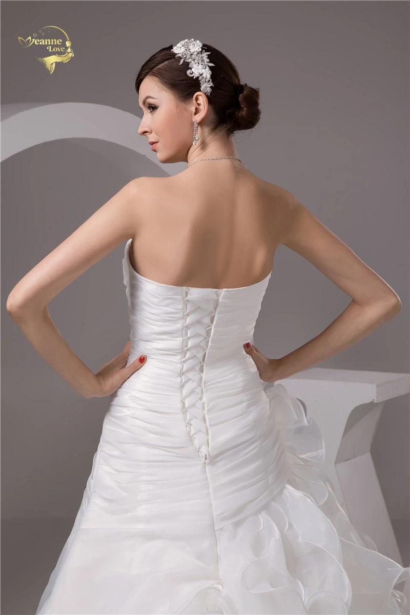 2021 белого цвета и слоновой кости роскошные Vestido De Noiva Robe Mariage свадебное платье