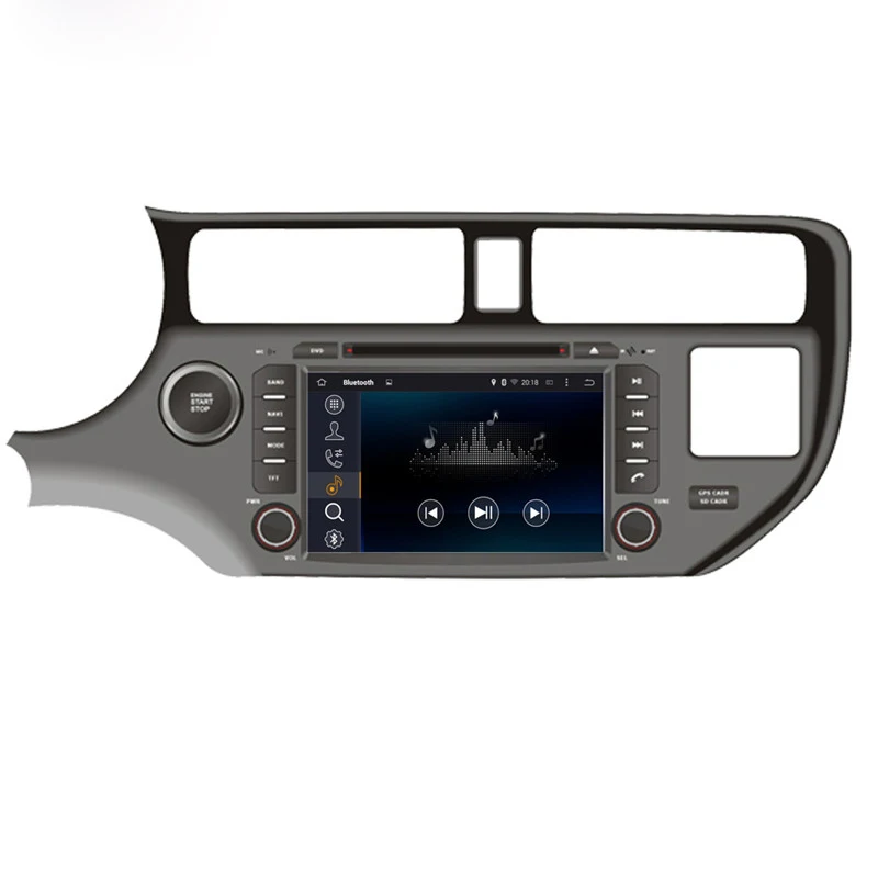 Восьмиядерный IPS экран Android 10 автомобильный DVD GPS Радио Навигация для Kia 2012-2014 Rio все
