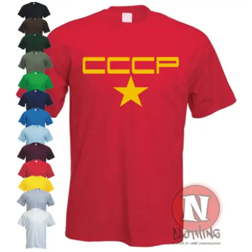 Футболка с логотипом Cccp Повседневная футболка коротким рукавом в стиле ретро для