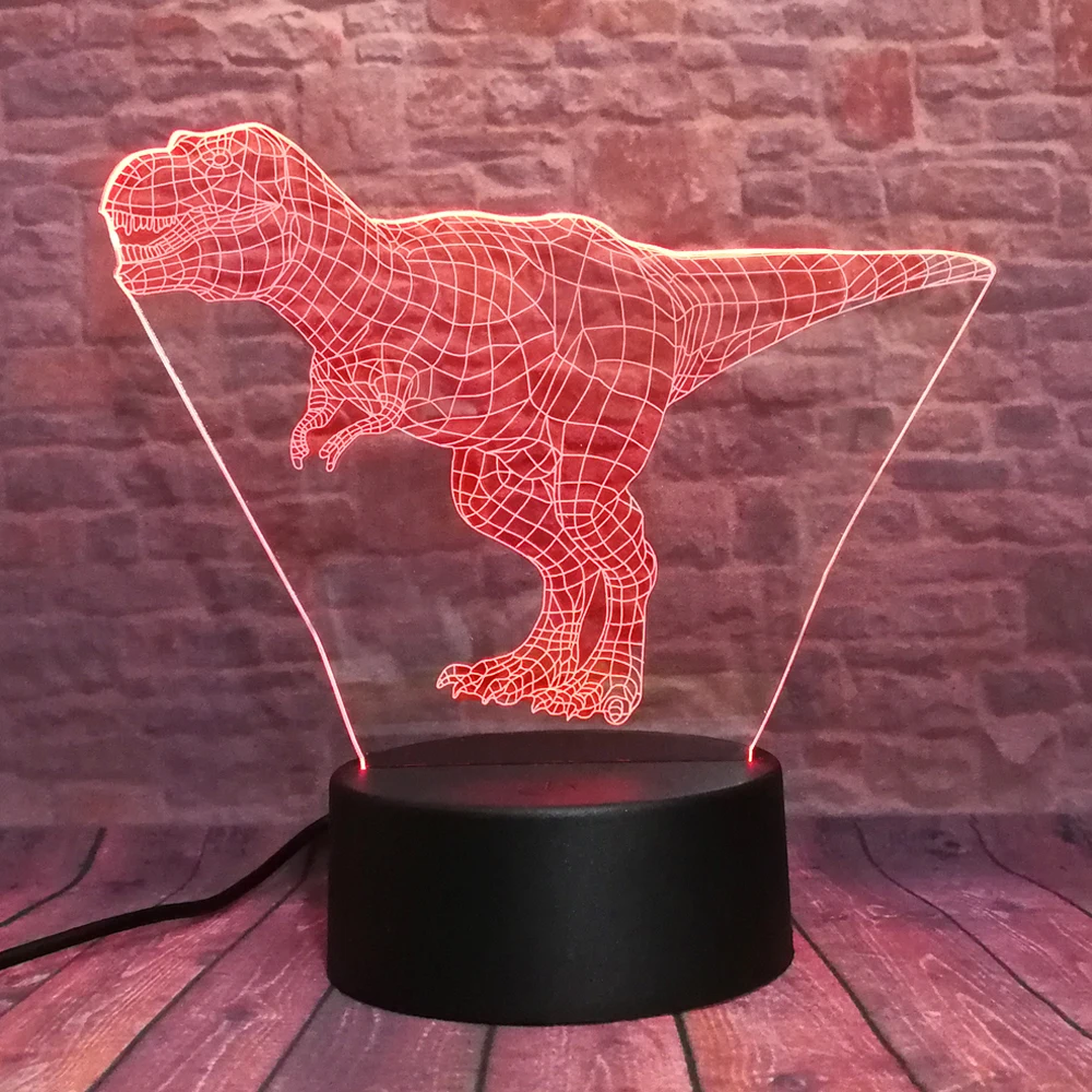 Новый властный 3D Тираннозавр Рекс Динозавр Дракон Парк Юрского периода 7 цветов