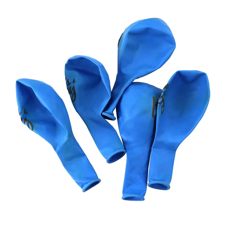 

12'' 40pcs/lot Heart balloons blue pink balloons with golden glitter boys girls printing for Birthday hen party Wedding Balloons
