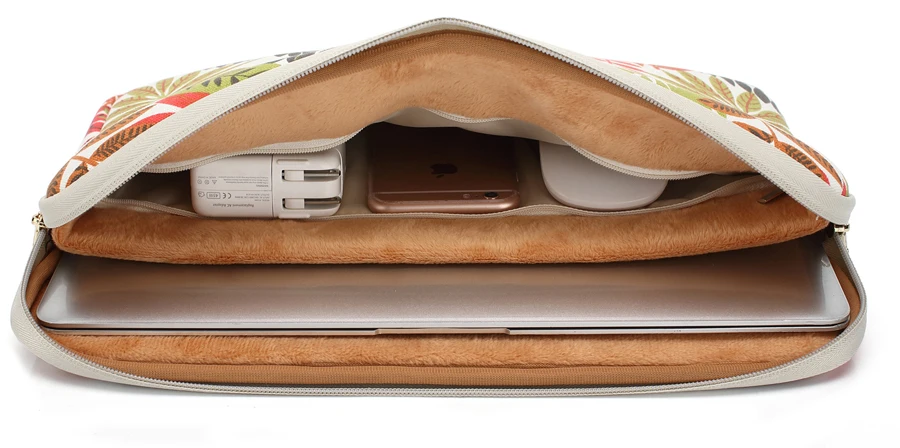 Waterproof Canvas Printing Women Men Sleeve Laptop Bag For Macbook Air 13 Pro 11 12 14 15 Case For Xiaomi Asus Lenovo Cover