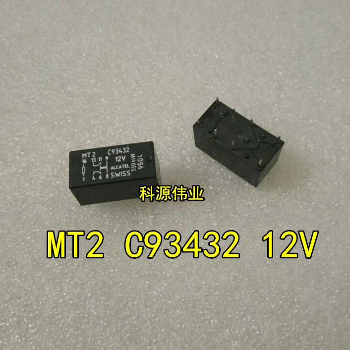 

Швейцарское реле MT2-C93432-12V 8-контактное MT2 C93432 12 В 12 В постоянного тока