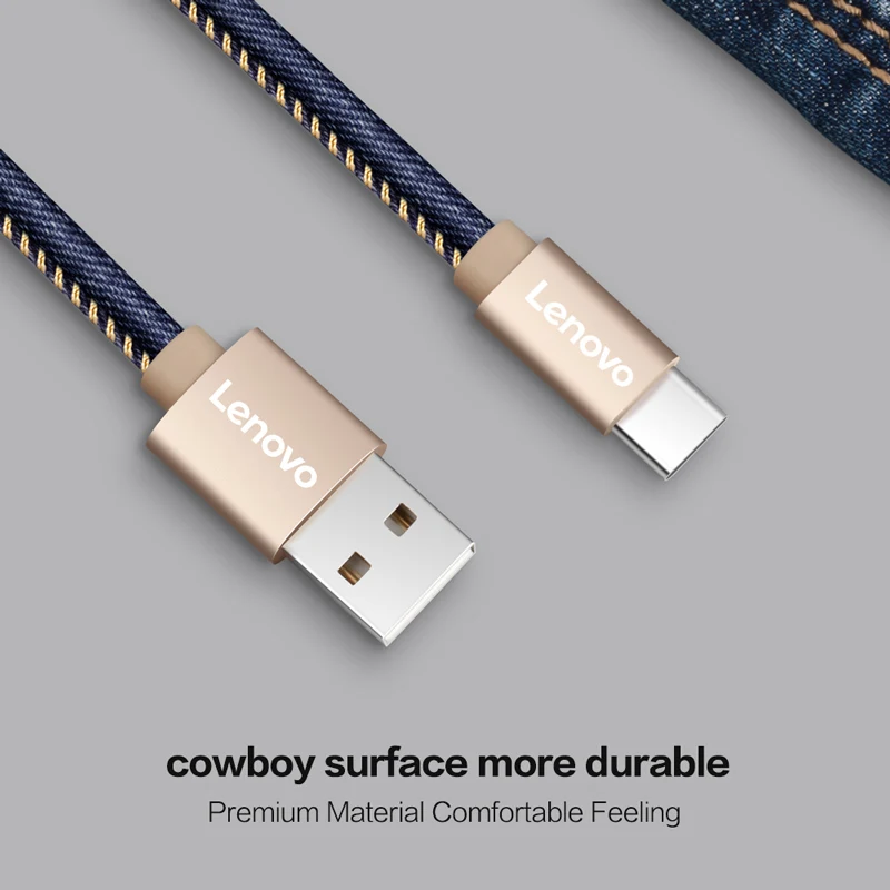 Lenovo 5 шт./лот 1 м Тип usb C кабель быстрая Зарядное устройство кабеля-C USB для samsung S8 Xiaomi