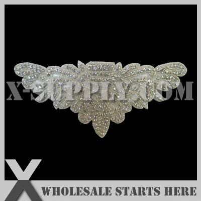 

DHL Free Shipping Iron On Rhinestone Appliques for Wedding Bridal Dress,Sash,Headband and Shoe