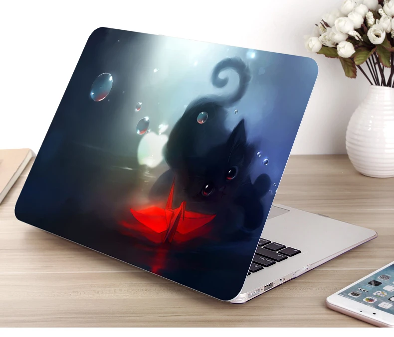 DC17 Пластиковый жесткий чехол для ноутбука, корпус клавиатуры для Macbook Air11 13 Pro retina Touch Bar 12 13 1", пылезащитная пленка - Цвет: DC17