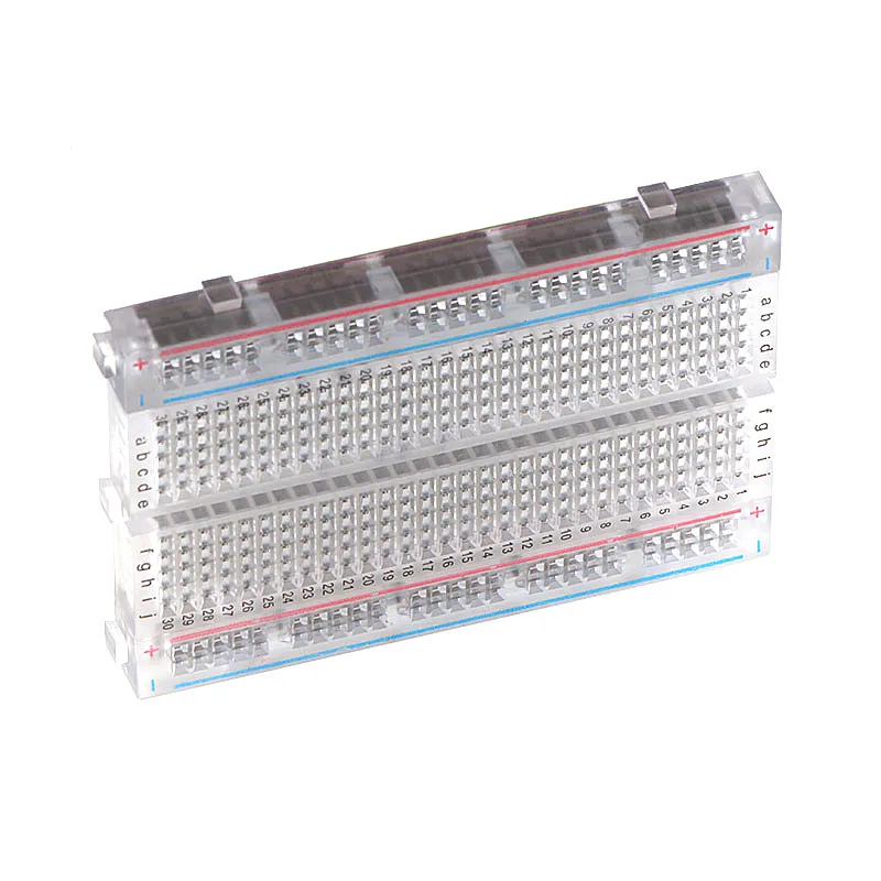 400 точечная Блокировка паяльная мини макетная плата прозрачная для arduino 83x55 мм