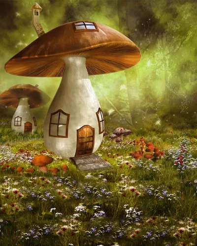 

150x200cm Studios Photography Backgrounds Newborn Backdrop Cute Mushroom room Forest Photos Background
