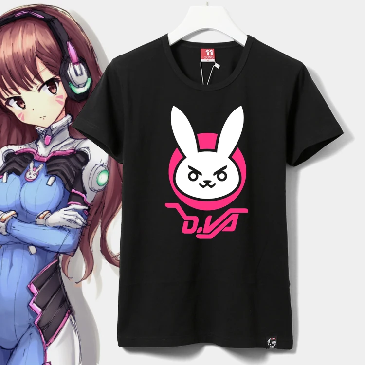 Футболка унисекс с коротким рукавом и изображением милосердия макcree OW D.VA Genji