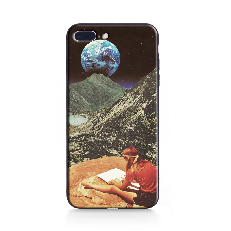 Для iphone 7 Чехол Trippy Art эстетический Coque Мягкий силиконовый чехол для телефона для Apple iphone 5 5S SE 6 6S Plus 7 8Plus X Чехол - Цвет: 4 soft case