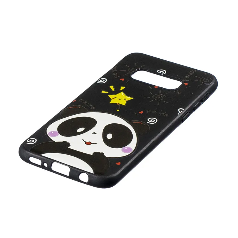 HEMASOLY Case For Samsung S10 Lite Soft TPU Galaxy Plus Silicone Relif Painted Back Cover |