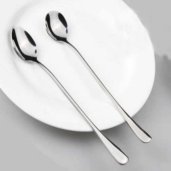 Новая ложка для приправ из нержавеющей стали длинная чайная десертный напиток