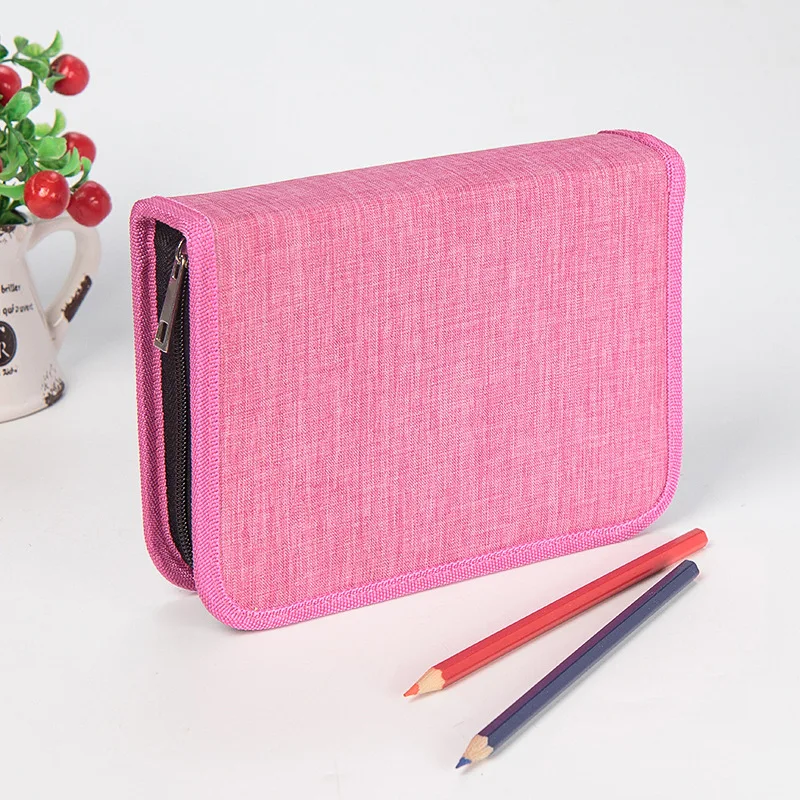 Canvas 39 Holes School Office Supply Art Pencil Cases Girls Boy Student Pen Box Orangizer Storage Bag Case Pouch Stationery Kid |