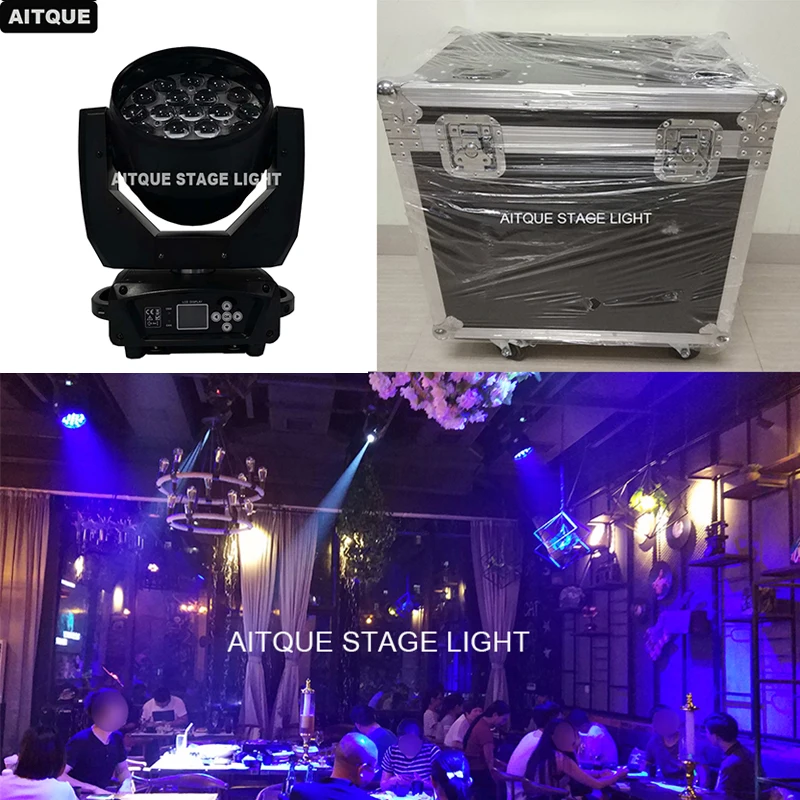 Светодиодные диско светильники lyre wash rgbw 19x12w mac aura с движущейся головкой и
