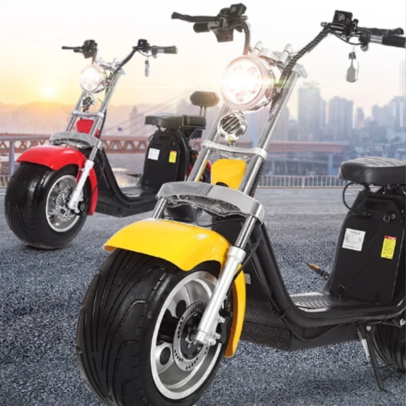 Citycoco 1500 Вт бесщеточный двигатель светодиодные фары литиевая батарея 60v12a 20a