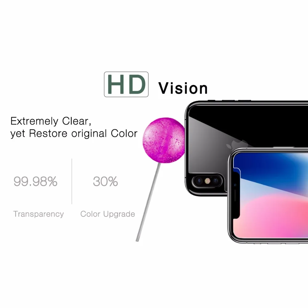 Защитная пленка для экрана iPhone X закаленное стекло защиты от взрыва|screen protector|glass