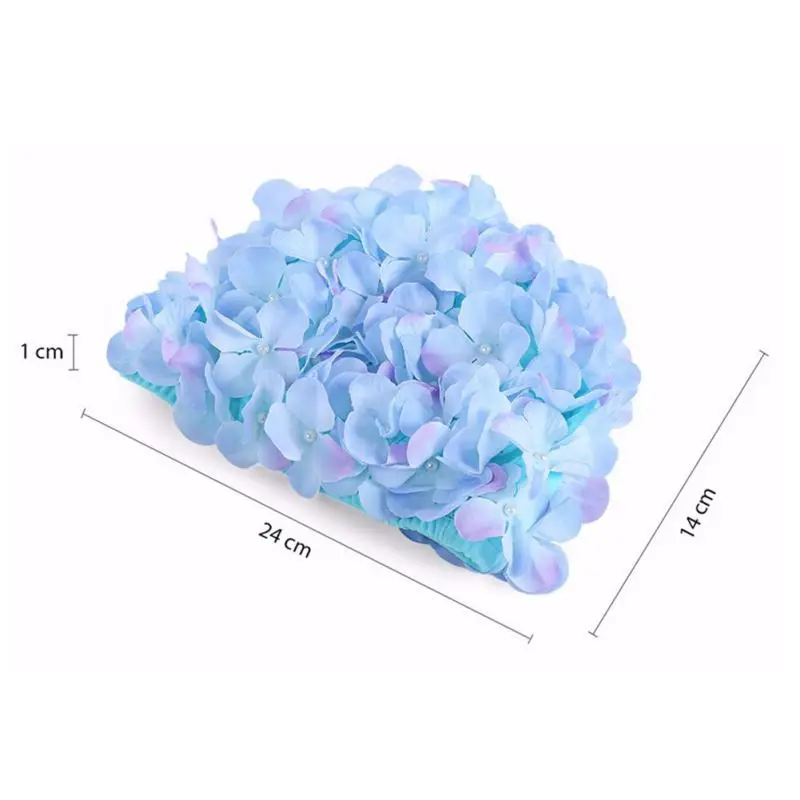 

Exquisite Swim Cap Personalized 3D Petal Long Hair Swim Cap