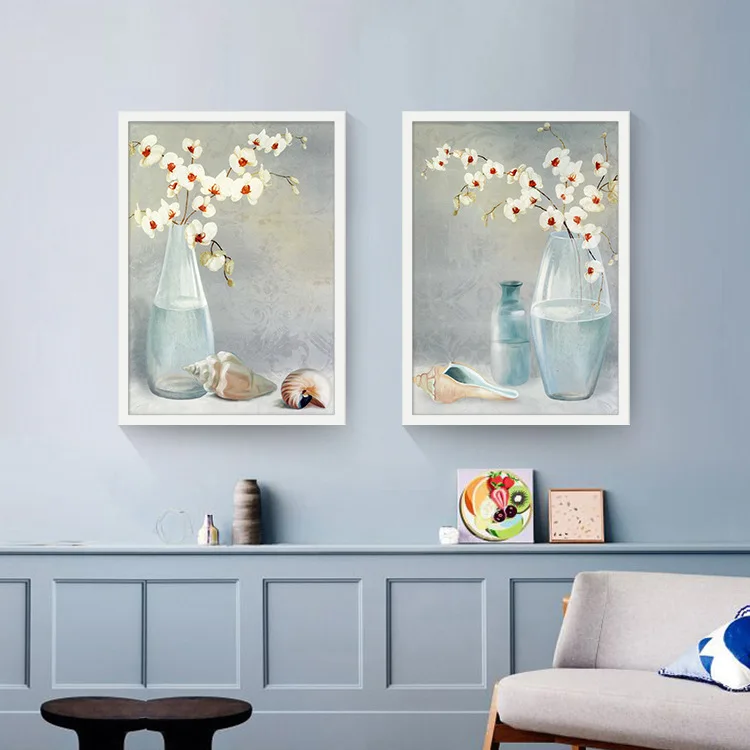 Современная картина для дома Hd печать холст Цветочная ваза плакат абстрактная