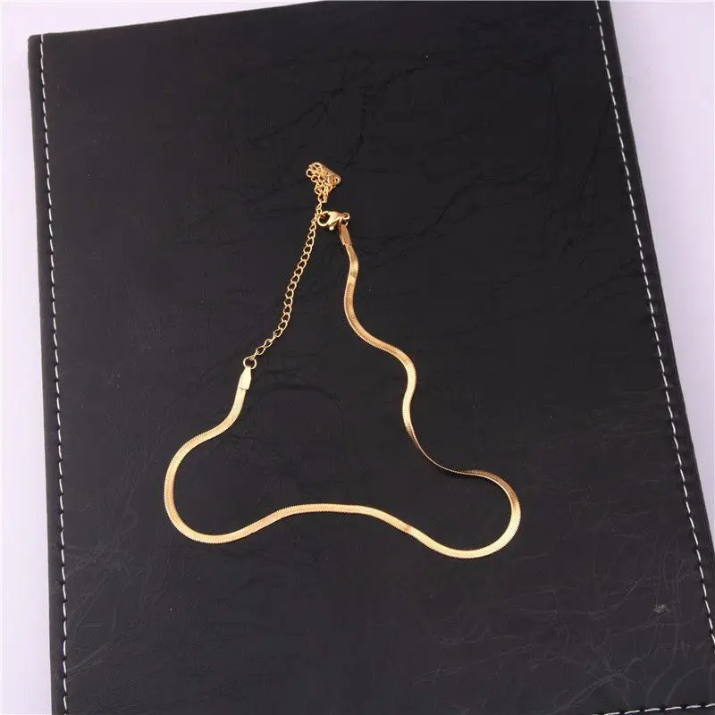 Bijoux Collier Femme, новинка, розовое золото, серебро, золото, цветная змеиная цепь, колье, ожерелье для женщин,, богемные колье, чокер, Collare Collana