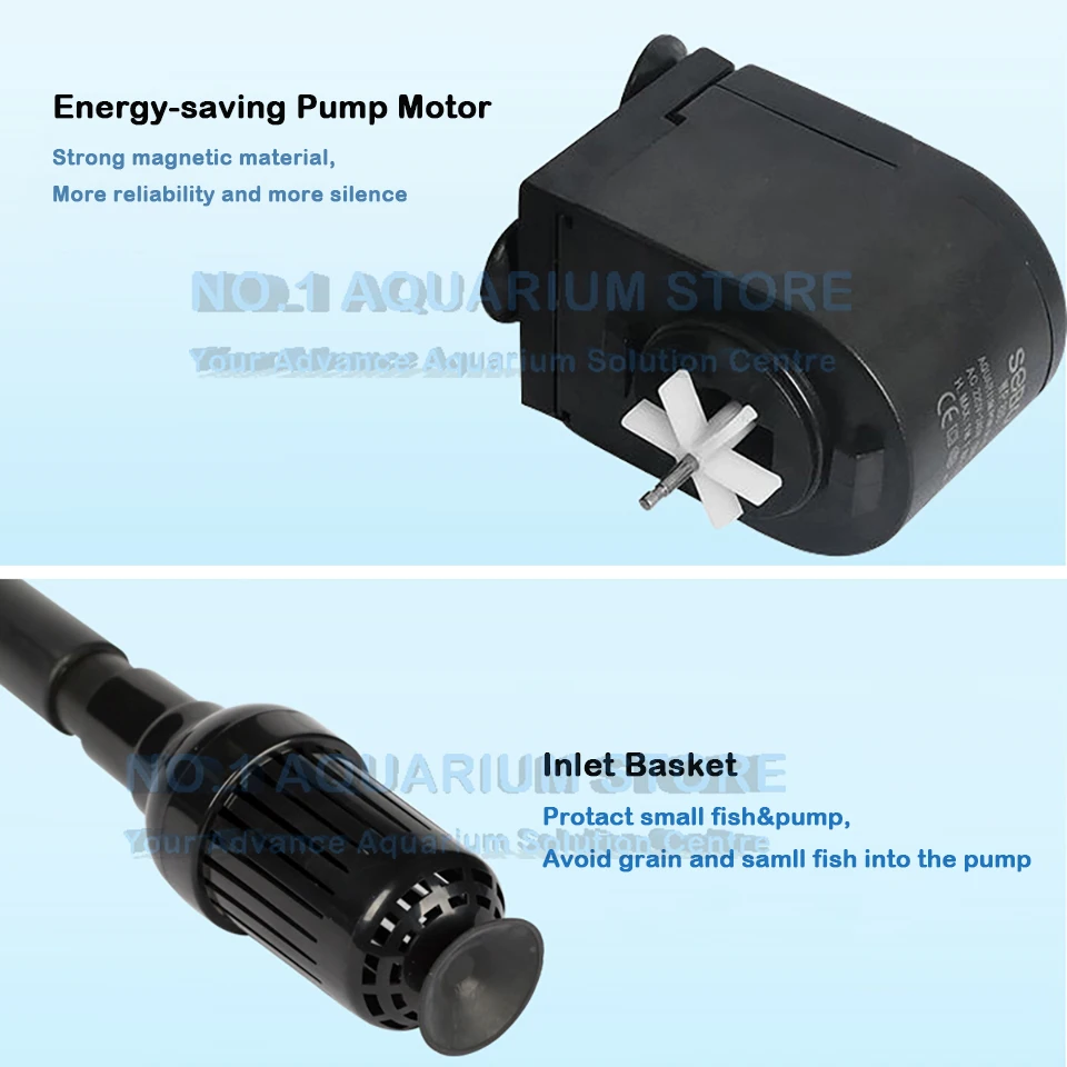 Аквариум собо Powerhead насос фильтр для воды 3 в 1 погружной тропический морской WP-1660/2660/3660/1990/2990/3990