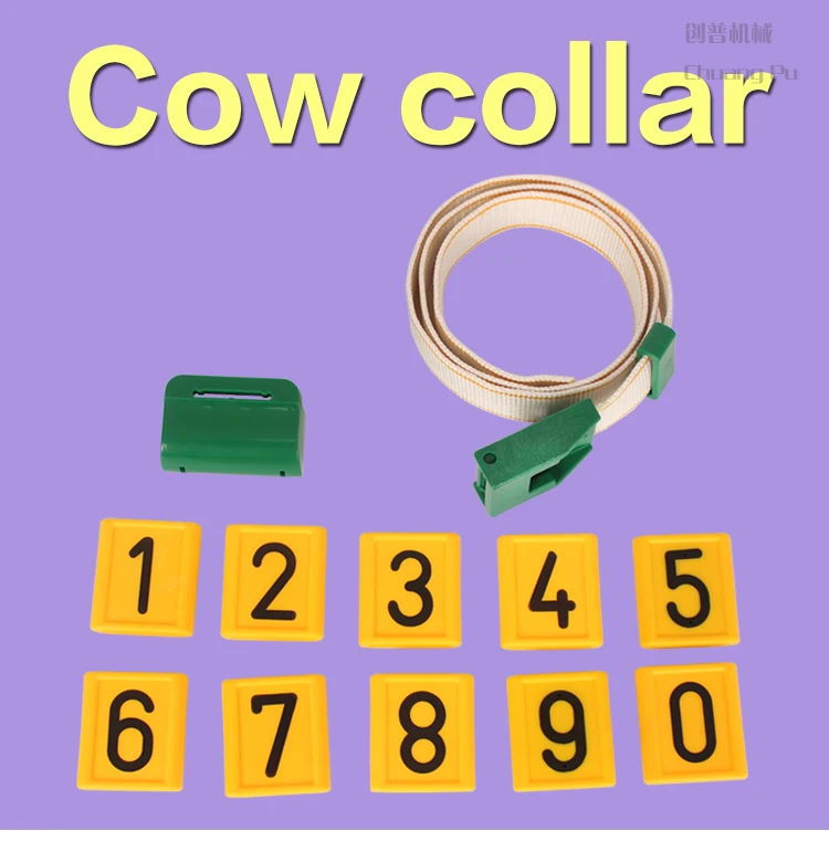 

Chuangpu Nylon Material Cattle Cow Collar with 0-9 Plastic Number Card for Dairy Farm Part