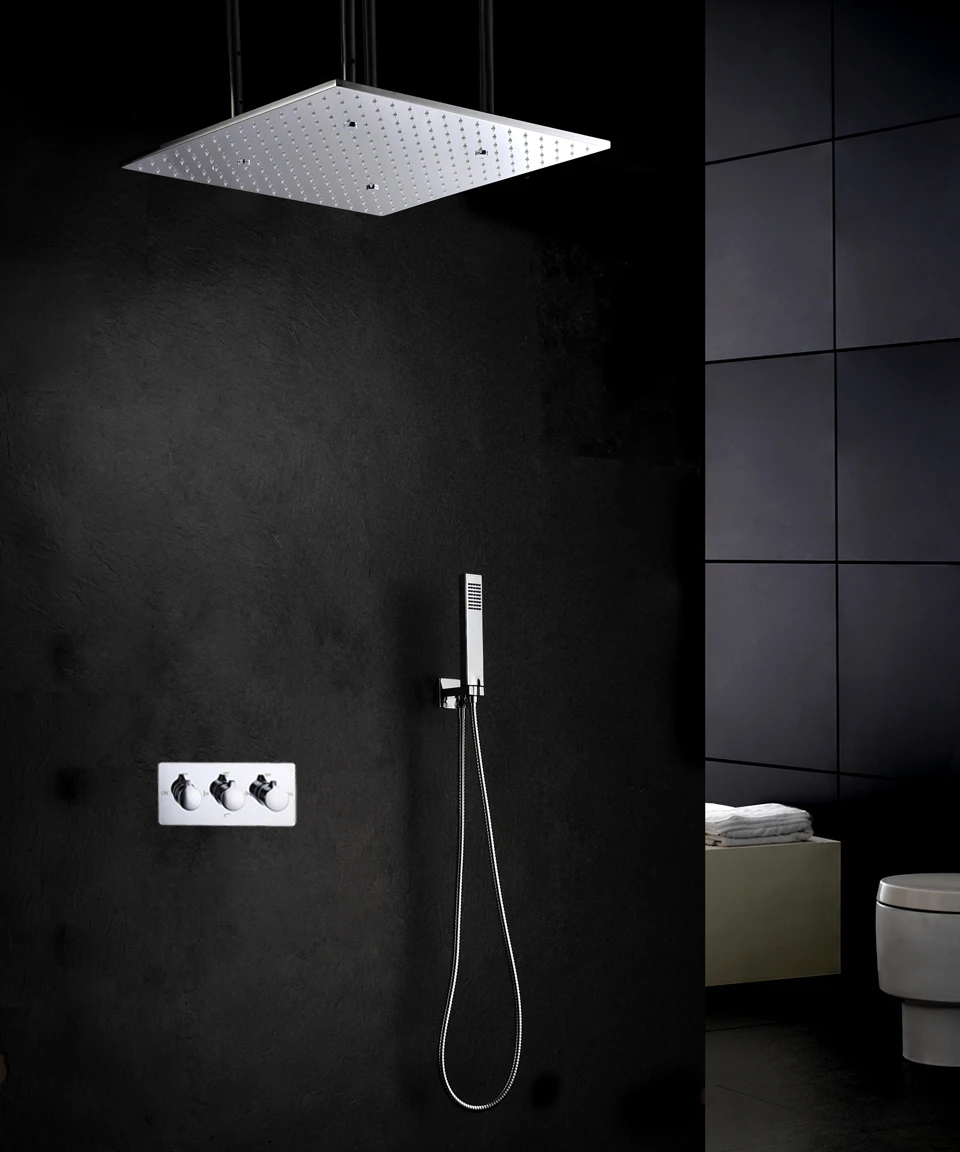 Смеситель для душа ванной комнаты 20 дюймов распылитель и дождесветодиодный