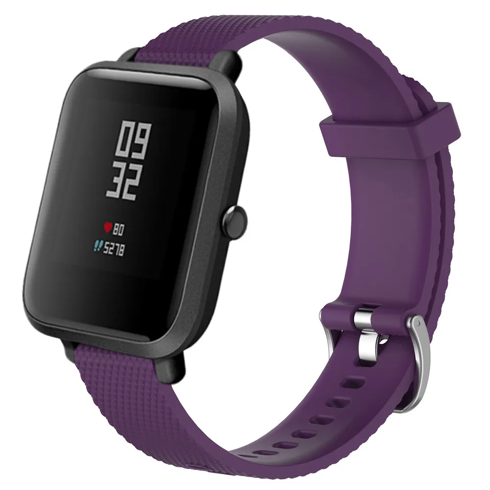 Сменный спортивный ремешок из мягкого силикагеля для Xiaomi Amazfit Bip Youth Jun6