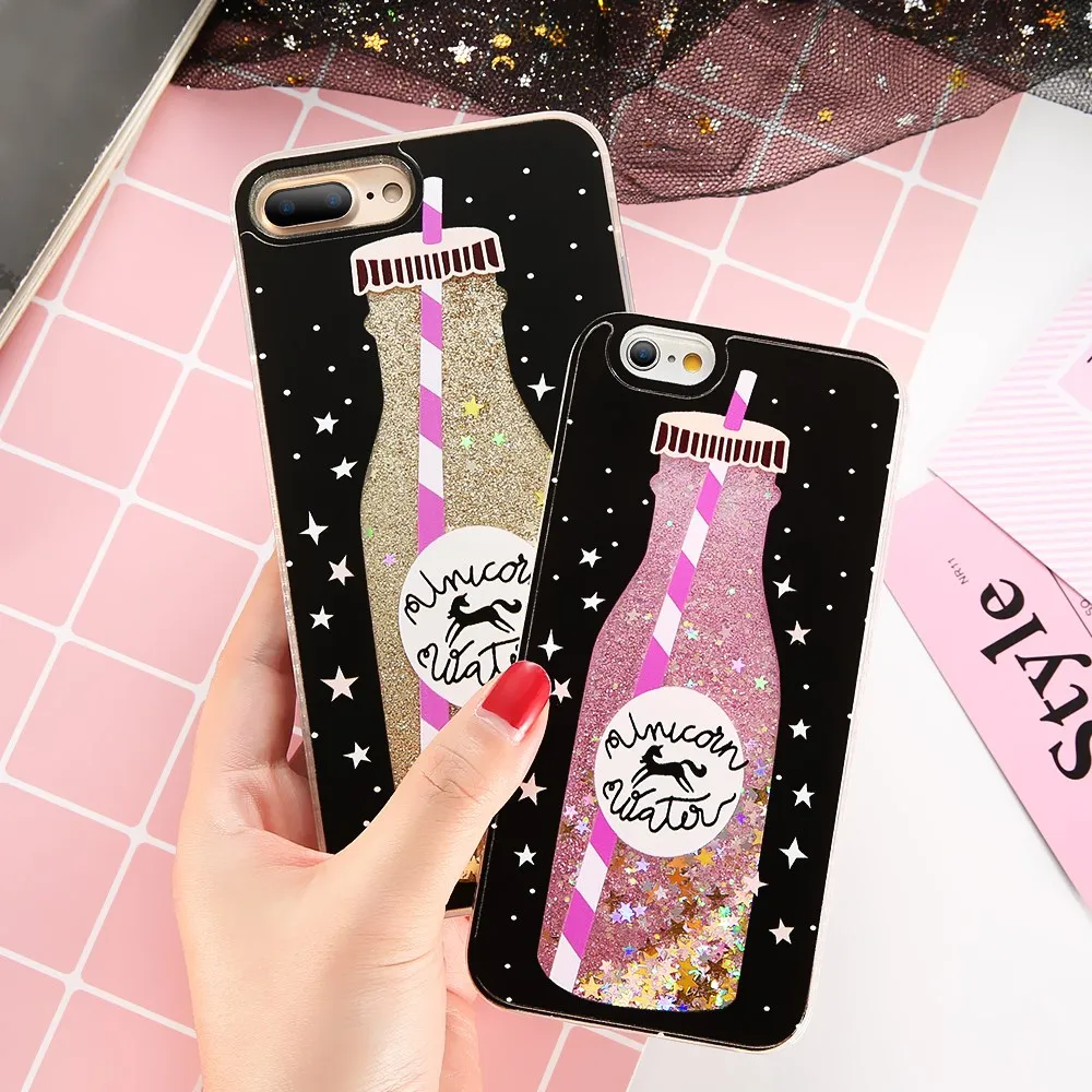 KISSCASE Модный милый узор чехол для телефона iPhone X 6 6S Чехол зыбучий песок