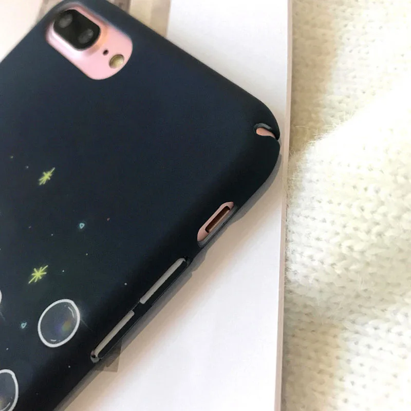 Jiban Star пузырь девушка Mobile Shell для iPhone 7 Plus/8/X 6 S чехол матовый Жесткий защитный
