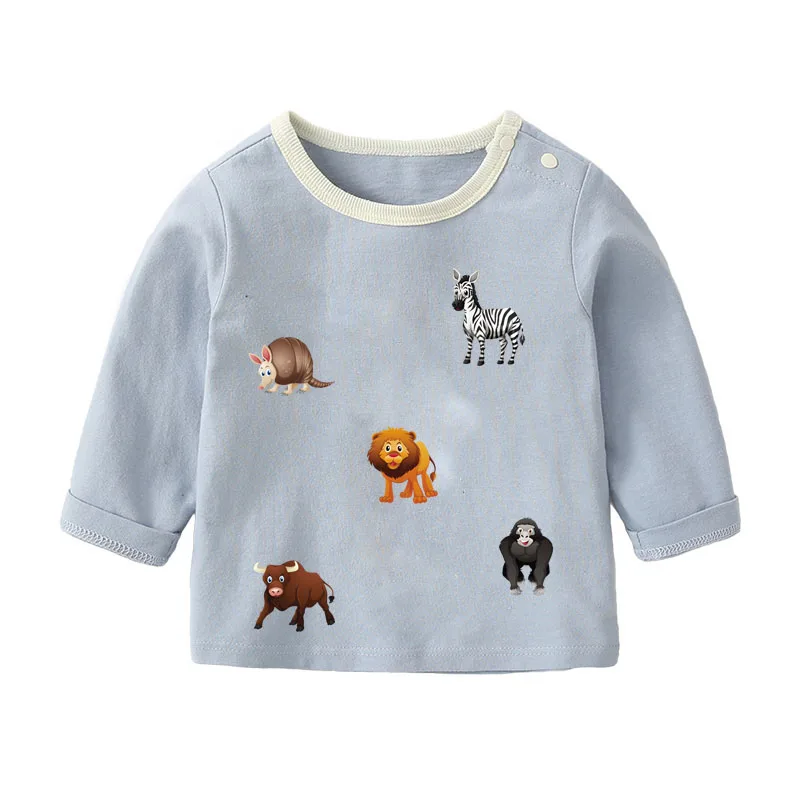 7 шт./компл. Giraffa нашивки в виде животных для детей Костюмы DIY Декор в виде льва Горилла передачи тепла стираемые наклейки утюг на горный хрусталь аппликации