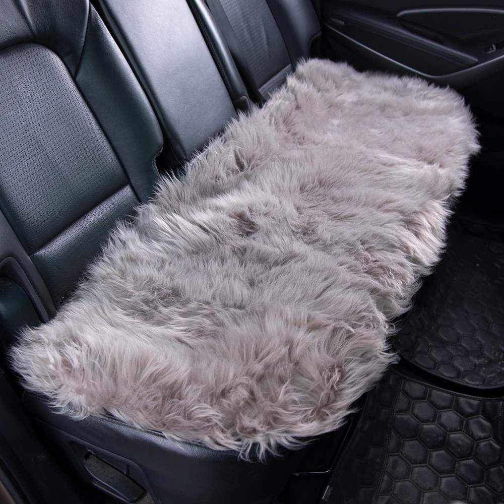 KAWOSEN Back Car Seat Cover Faux Fur Universal Size For More Artificial Plush Rear Cushion Auto Interior Accessories LFFS01 | Автомобили и