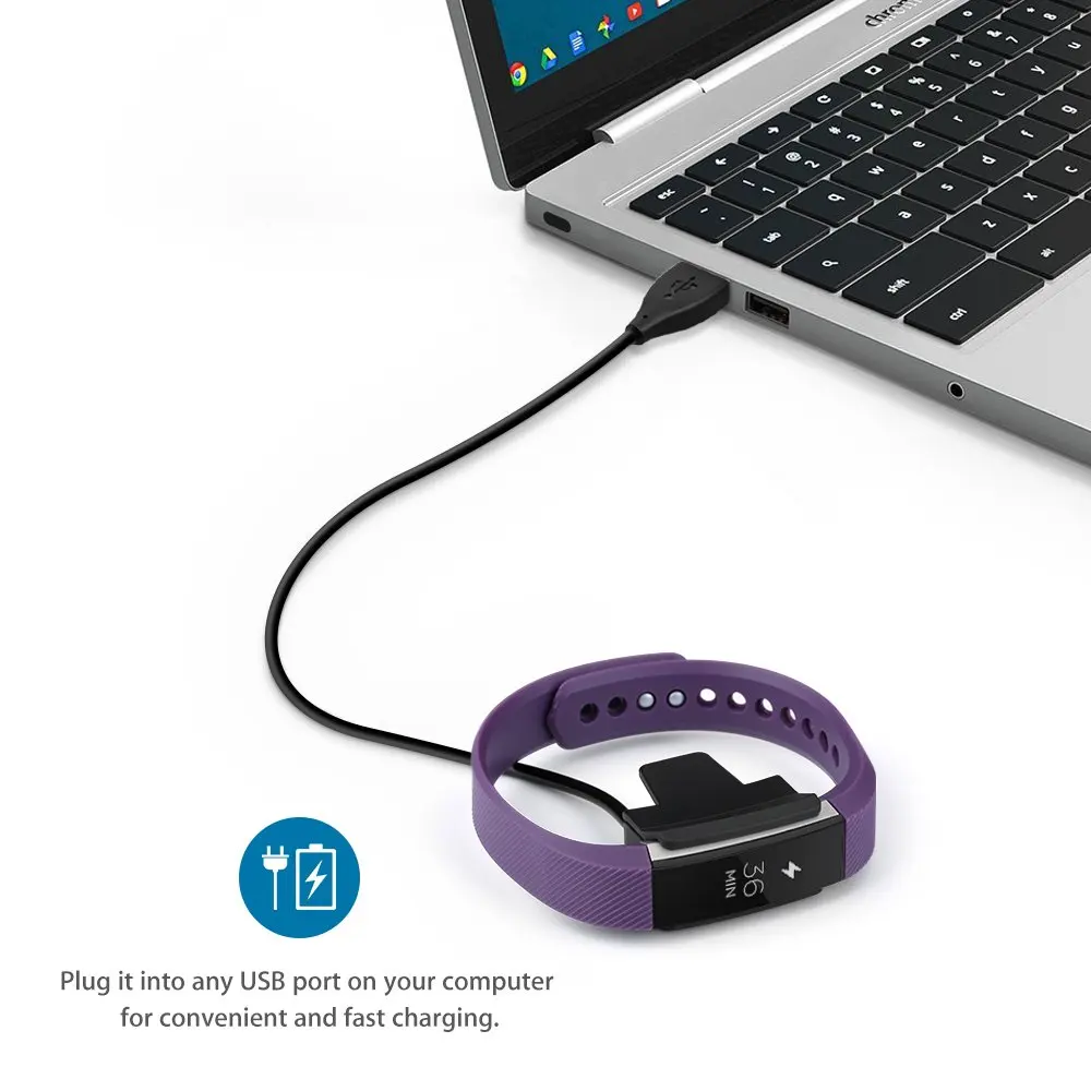 2 шт. зарядное устройство для Fitbit Alta 30 см сменный USB зарядный кабель Fibit Band