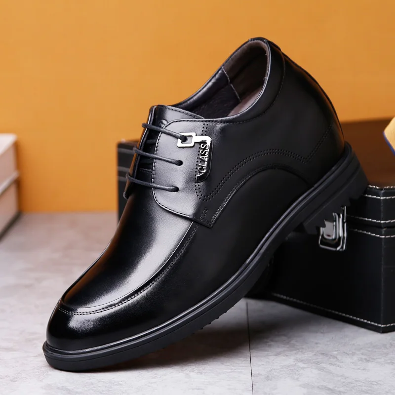 Мода Extra из натуральной кожи увеличивающие рост торжественное платье свадебные