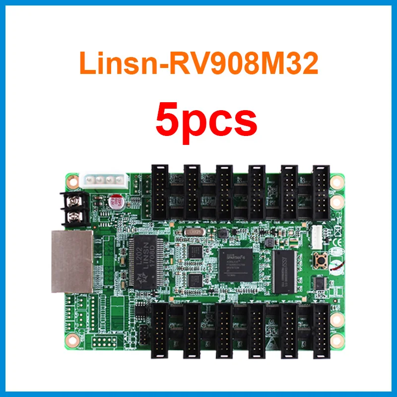 Отправляющая карта linsn rv908m32 поддержка p3 p5 светодиодный экран модуль работает с
