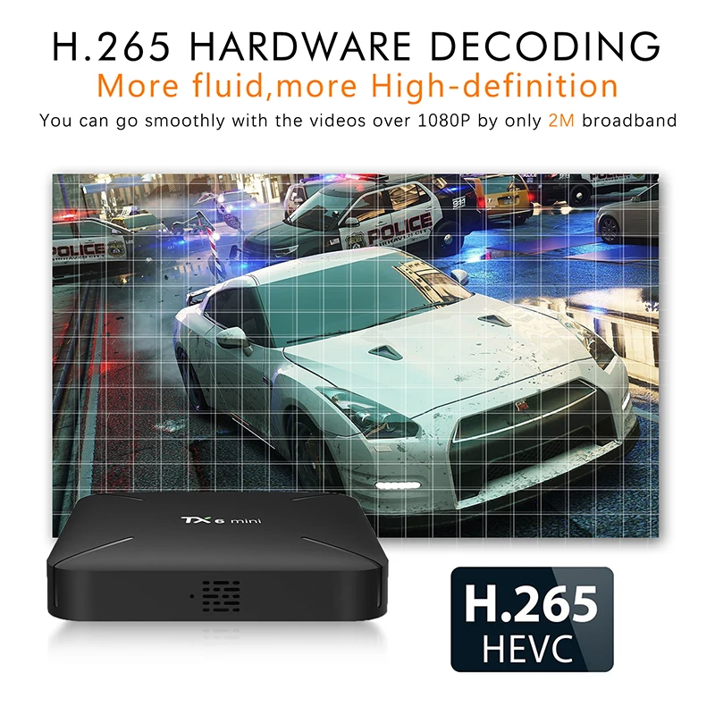 TX6 Мини Смарт ТВ бокс android 9 0 Allwinner H6 2 Гб 16 4 ГГц WiFi Поддержка 4K H.265 телеприставка Google