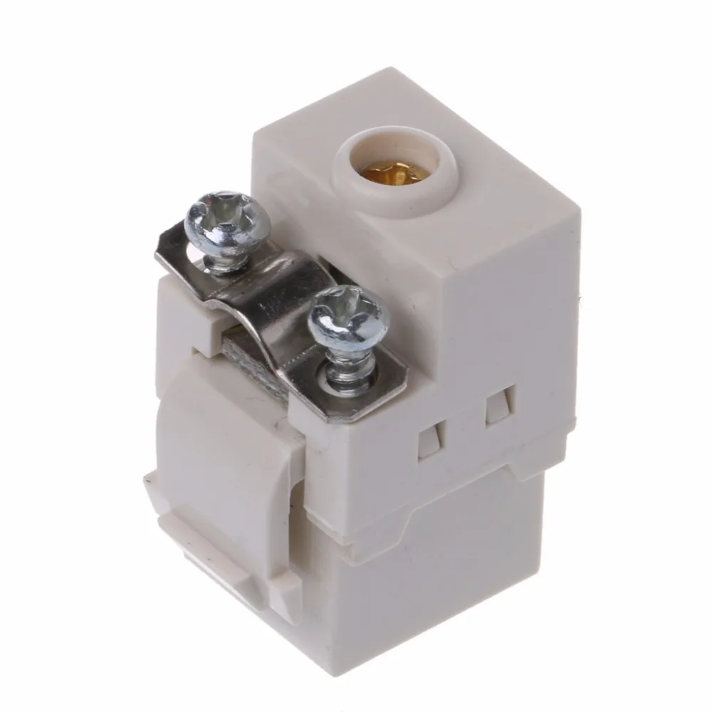 1 шт. белый Keystone разъем для кабельного ТВ модуль сигнала цифровой костюм 86