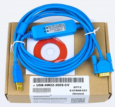 Кабель для программирования Omron CS CJ series PLC и HMI USB к DB9 RS232 поддержка WIN7/8 |