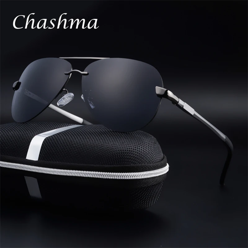 Солнцезащитные очки CHASHMA брендовые поляризованные с логотипом для вождения