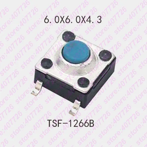 

20 шт., 6x6x 5/4.3 мм, водонепроницаемый, бесшумная кнопка, мгновенный тактический переключатель, силикагелевая кнопка, 4-контактный DIP/SMT, микрокно...