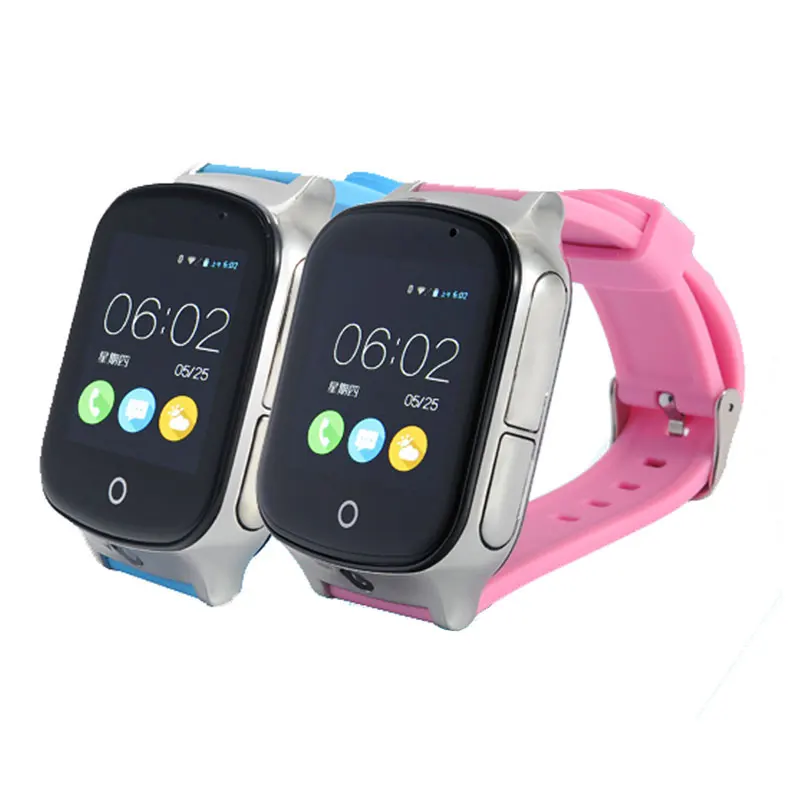 Смарт часы с сенсорным экраном и GPS трекером умный браслет Wi Fi LBS кнопкой SOS