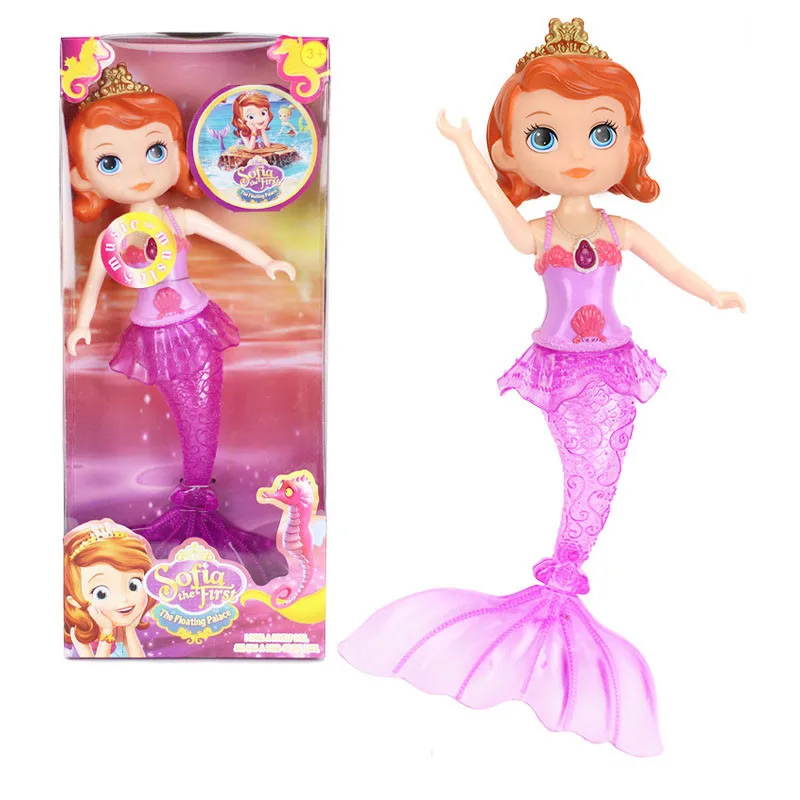 Disney Sophia Mermaid Princess Doll Toys with light &amp music Bobbi Toy Gift Set for girls birthday gift dolls | Игрушки и хобби