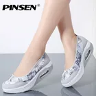 Туфли PINSEN женские на платформе, удобные повседневные, без застежки, толстая подошва, каблук, Мокасины, весна-осень 2022