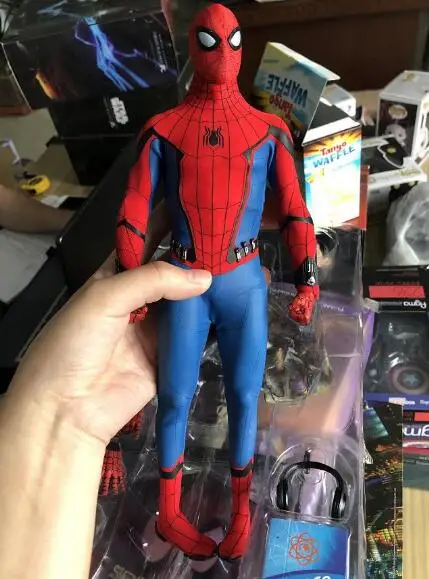 HC горячие игрушки Совместимые Marvel Мстители Человек-паук 30 см BJD Суставы подвижные фигурки игрушки Человек-паук Герой