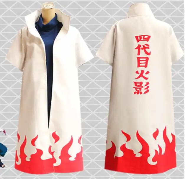 Хит продаж Аниме Narutos Косплей накидки четвертый Yondaime Хокаге uzumaki форма шестой