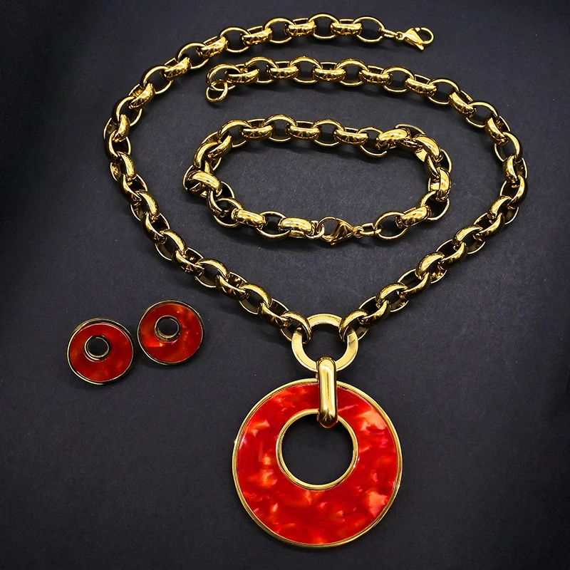 AMUMIU свадебные комплекты ювелирных изделий для очаровательных африканских