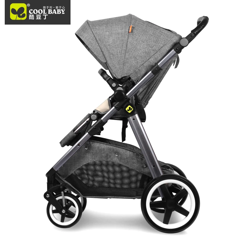 Коляска Coolbaby с высоким ландшафтом портативная двунаправленная ударопрочная